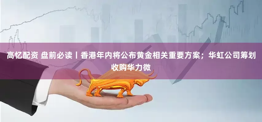 高忆配资 盘前必读丨香港年内将公布黄金相关重要方案；华虹公司筹划收购华力微